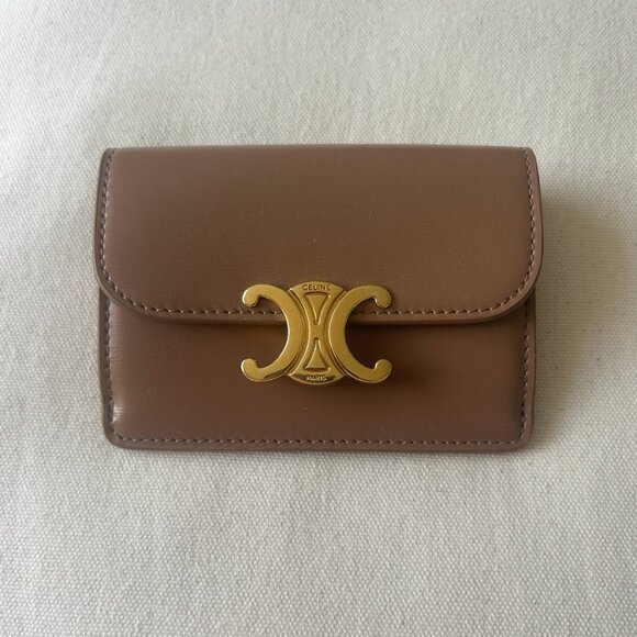 Celine Card Holder with Flap Triomphe - Picture 1 of 5